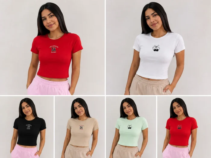 Remeras de Modal Lycra la Cereza