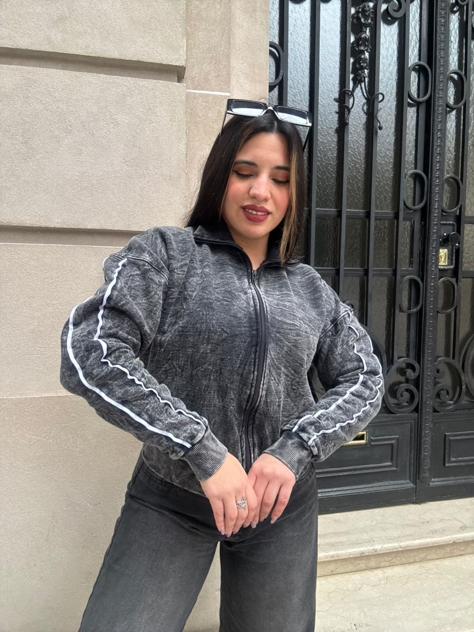Campera Batik Frisa con Vivo - Imagen 2