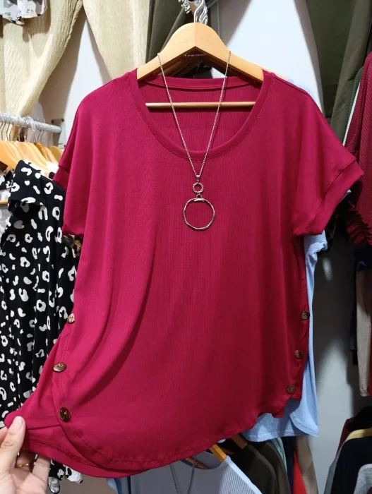 Remera Botón Talle Grande Morley Visacos