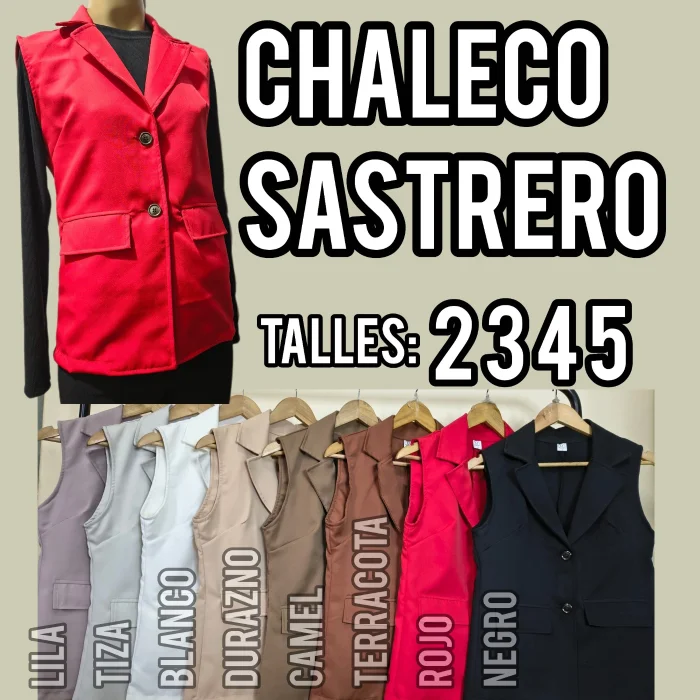 Chaleco Sastrero Largo
