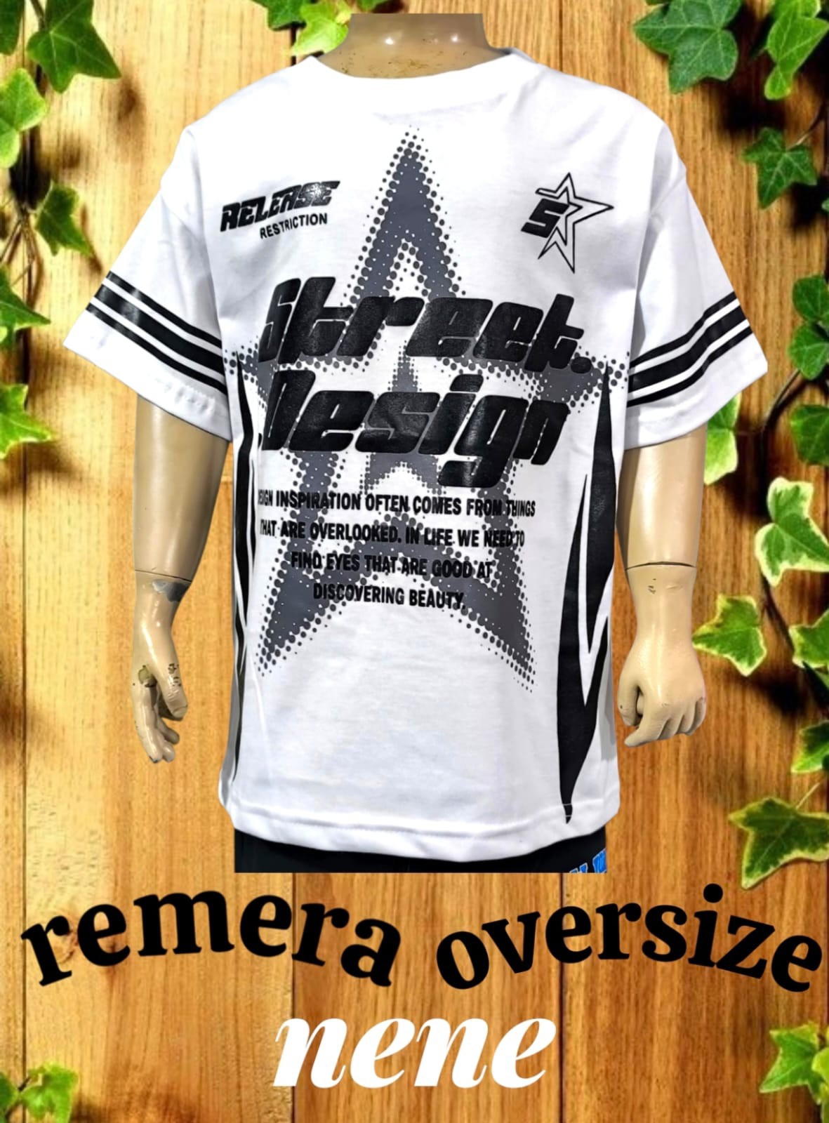 Remera Nene Algodón Oversize - Imagen 2