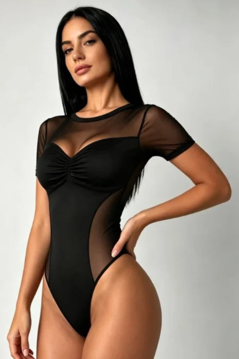 Body Lycra con Microtull Único y Especial