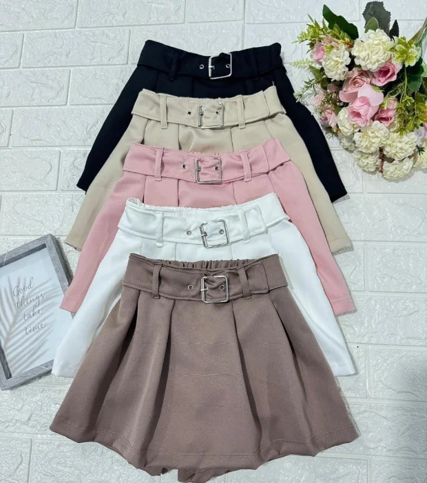 Pollera con Short Girsl Nenas