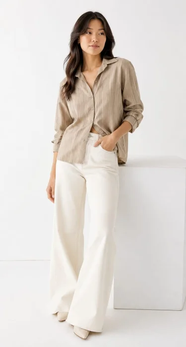 Camisa Seda Rayado