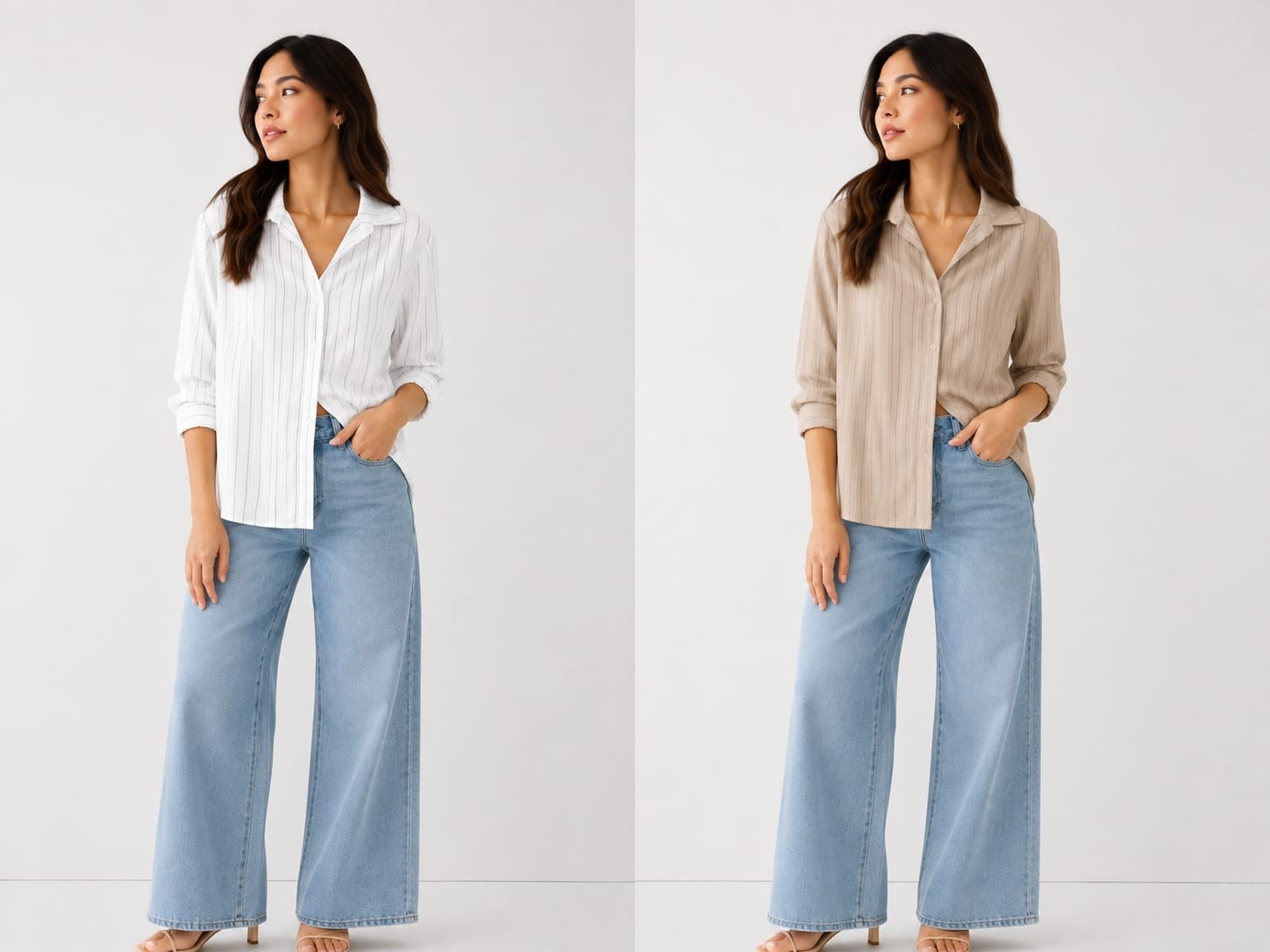 Camisa Seda Rayado - Imagen 2