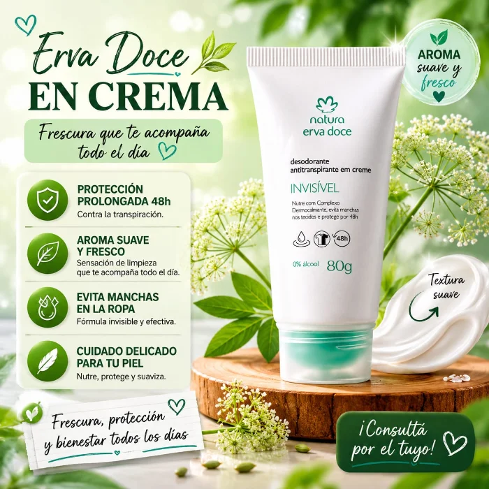 Erva Doce en Crema Natura