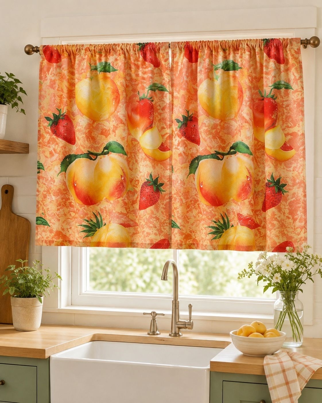 Cortina Microfibra Cocina Estampada - Imagen 5