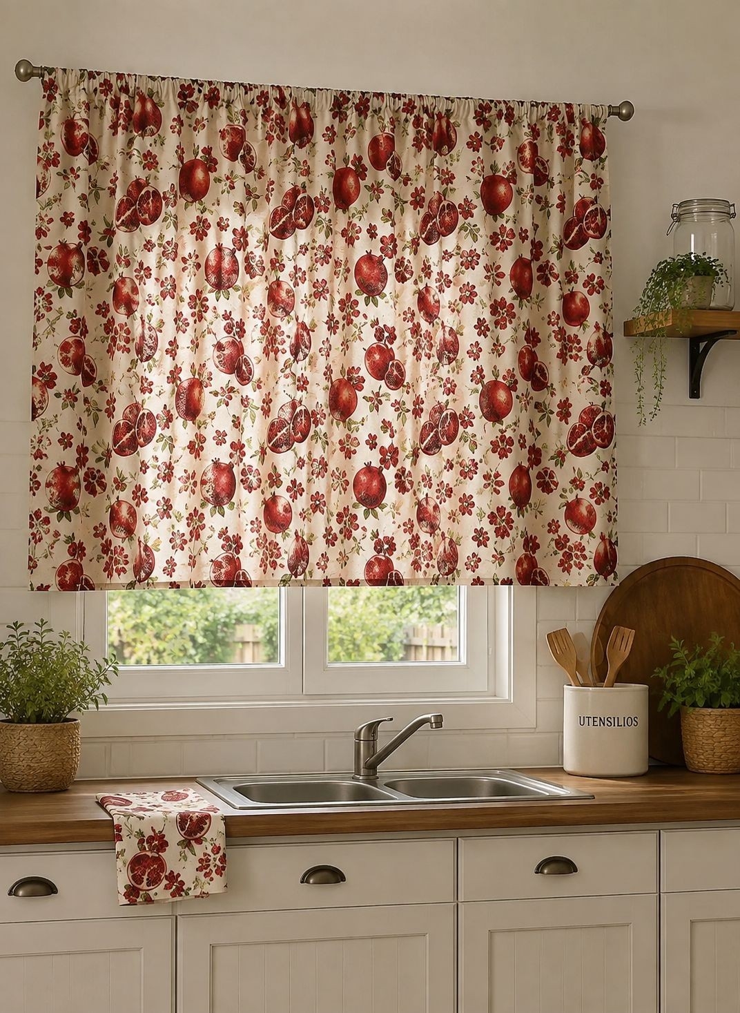 Cortina Microfibra Cocina Estampada - Imagen 7