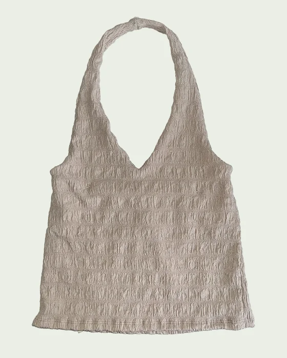 Top Halter Hawaii Escote V