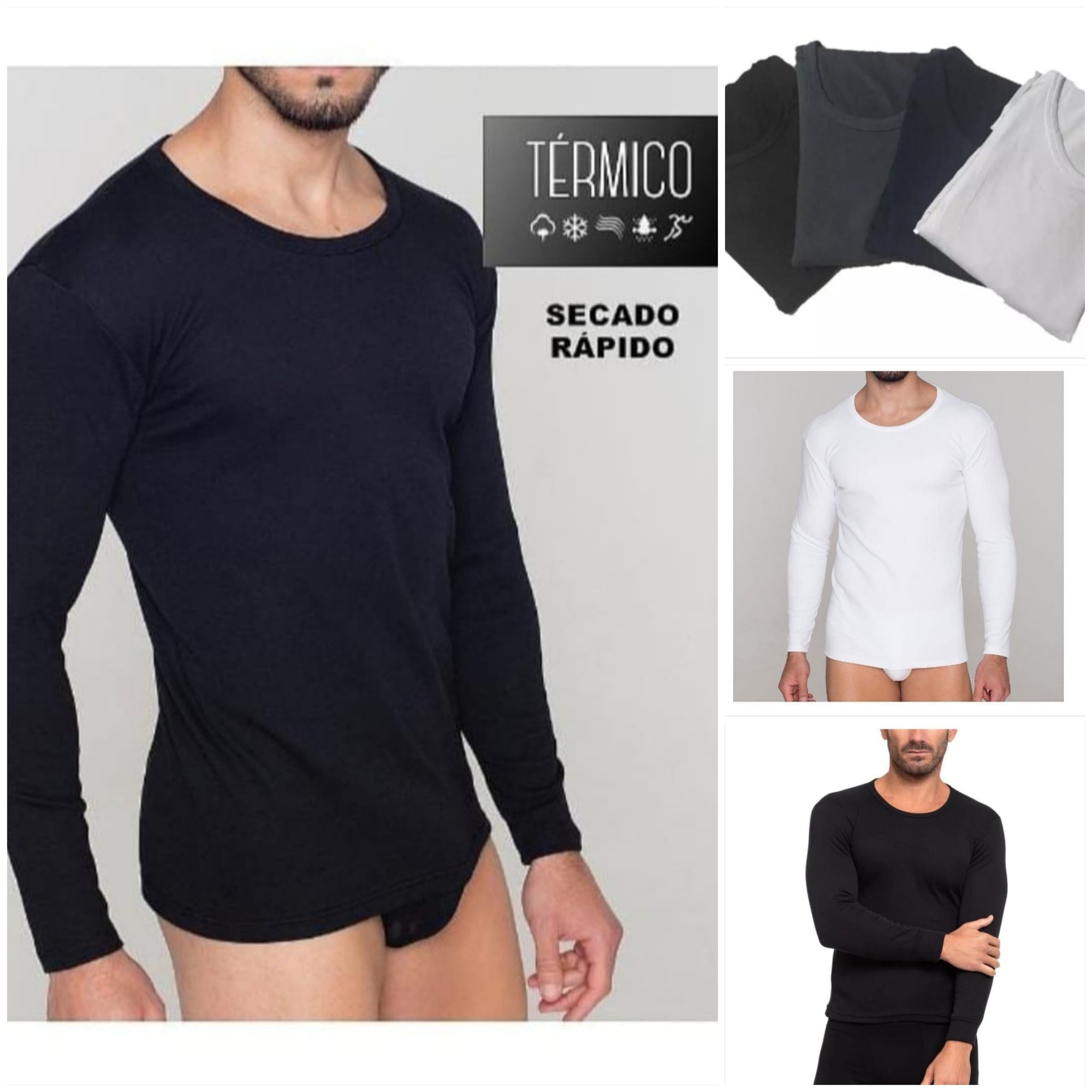 (art:th1) Camiseta Termica Hombre Frizada(art:th1) Camiseta Termica Hombre Frizada - Imagen 8
