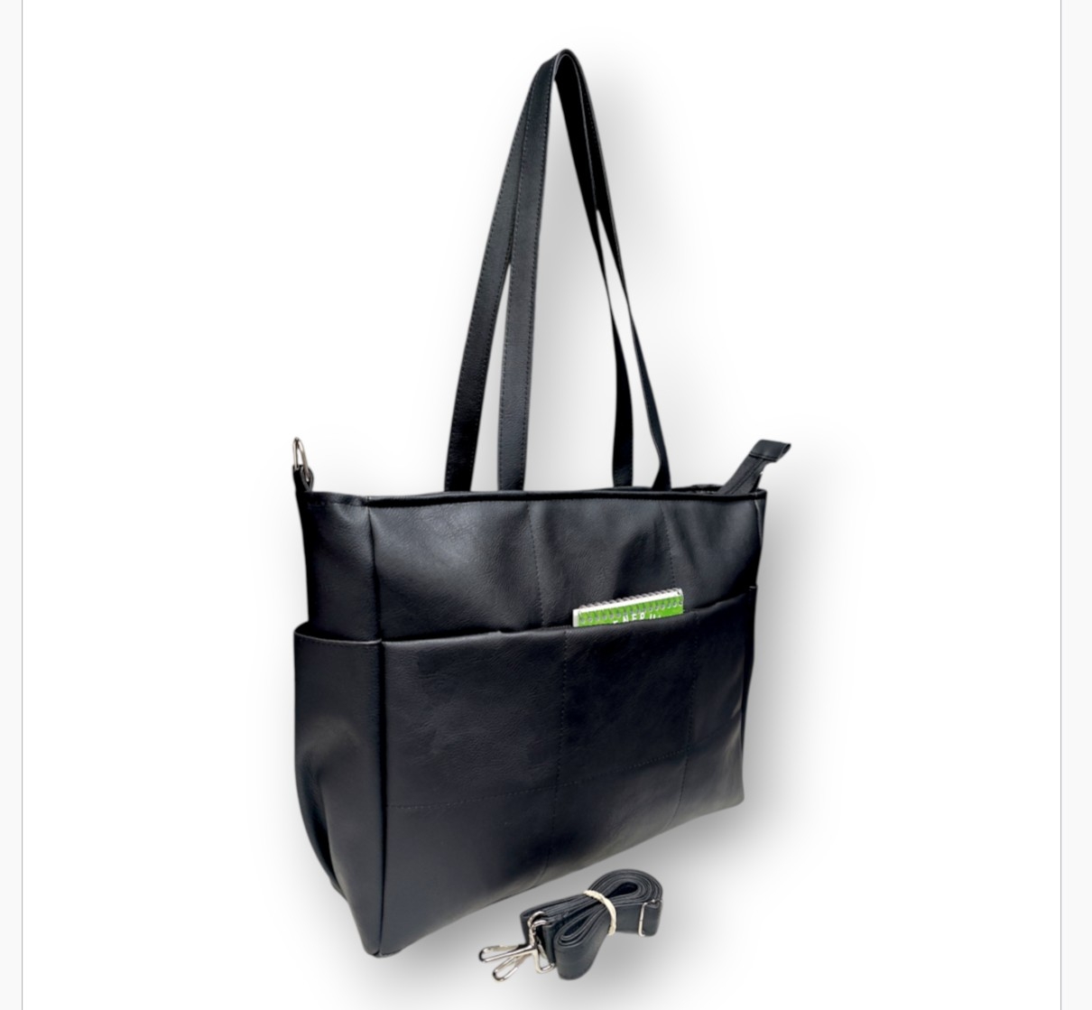 Bolso Tote C/ Bolsillo Pu Línea Económica 36×28×prof 10 Cm Aprox, Marroquineria - Imagen 1