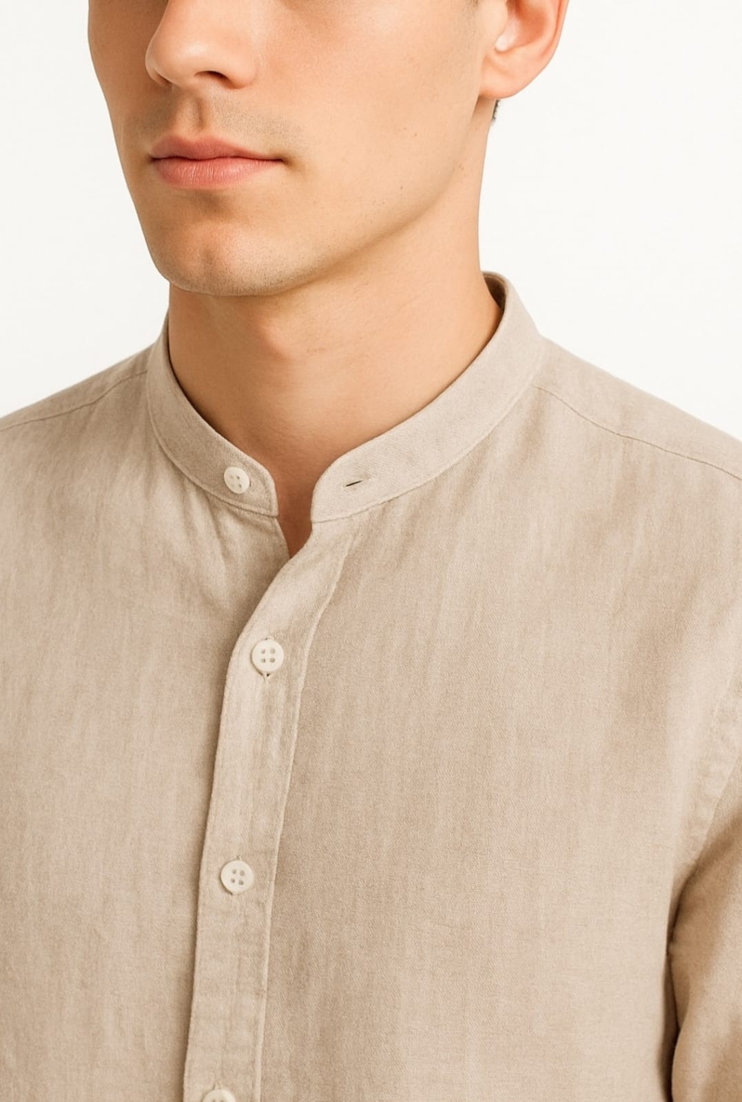 (art:cmhl1) Camisa de Lino C/cuello Mao - Imagen 6