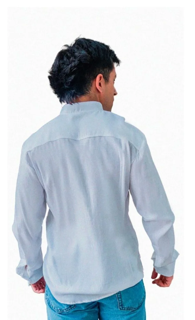(art:cmhl1) Camisa de Lino C/cuello Mao - Imagen 7