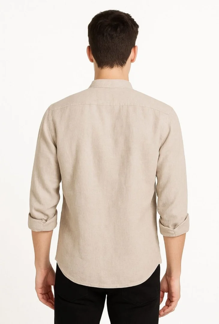(art:cmhl1) Camisa de Lino C/cuello Mao - Imagen 8