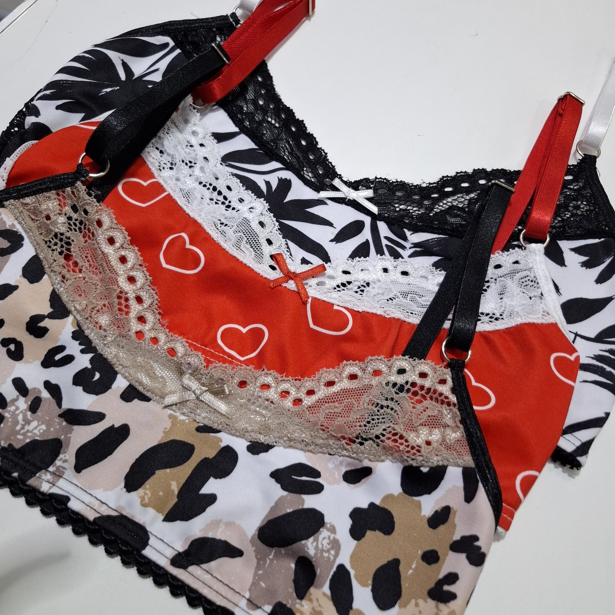 Bralette de Microfibra y Encaje - Imagen 2