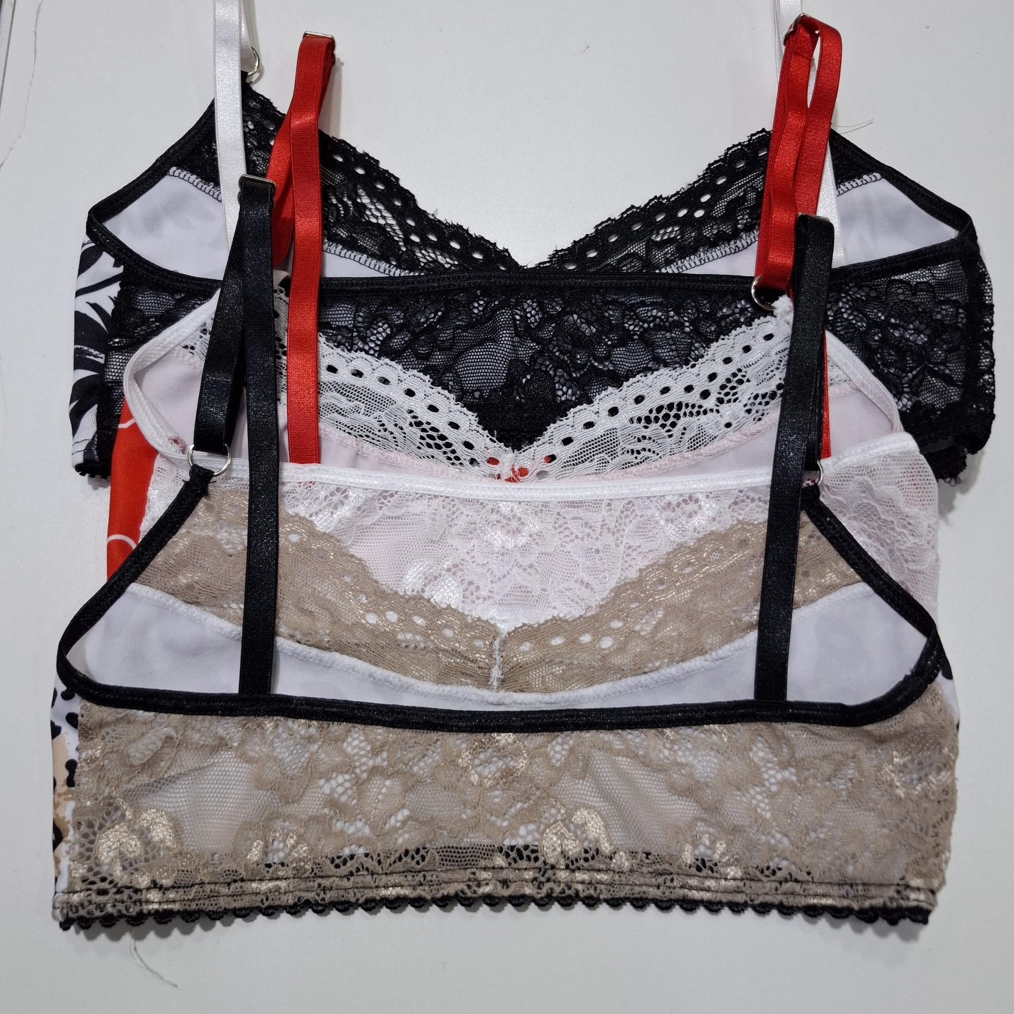 Bralette de Microfibra y Encaje - Imagen 3