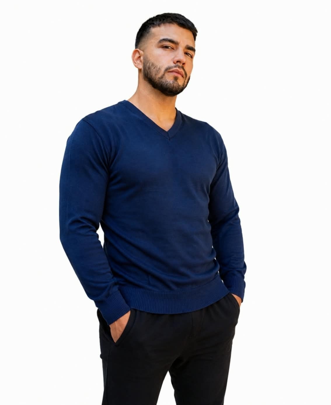 (art:swh2)sweaters Cuello/v Hombre - Imagen 3