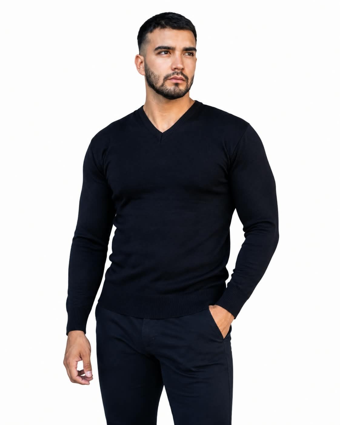 (art:swh2)sweaters Cuello/v Hombre - Imagen 5