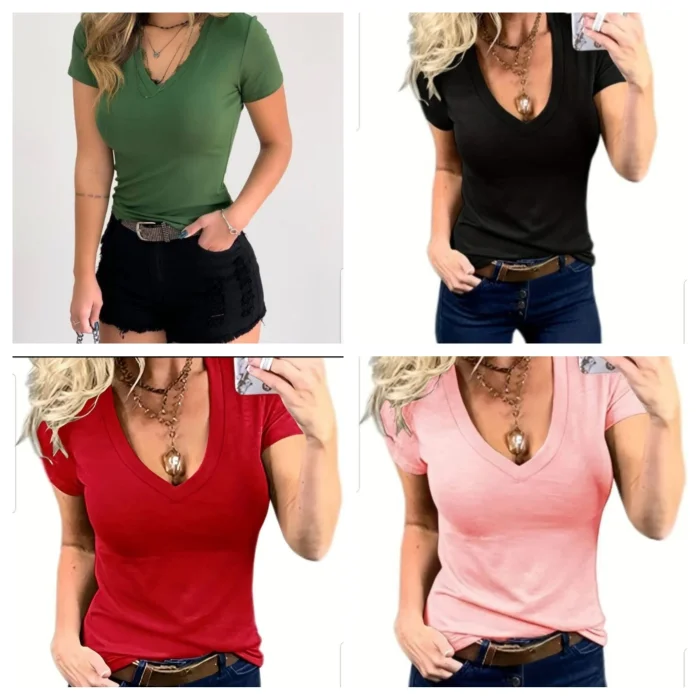 Remera Escote V