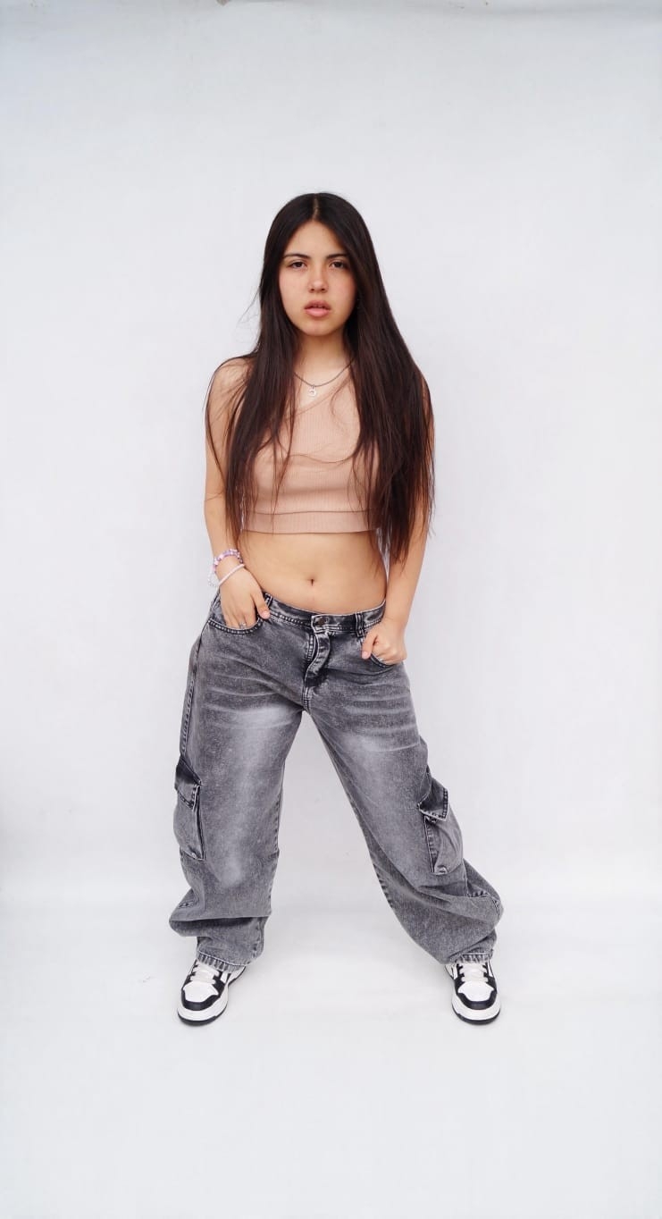 Baggy Gris Bigotes Teens - Imagen 2