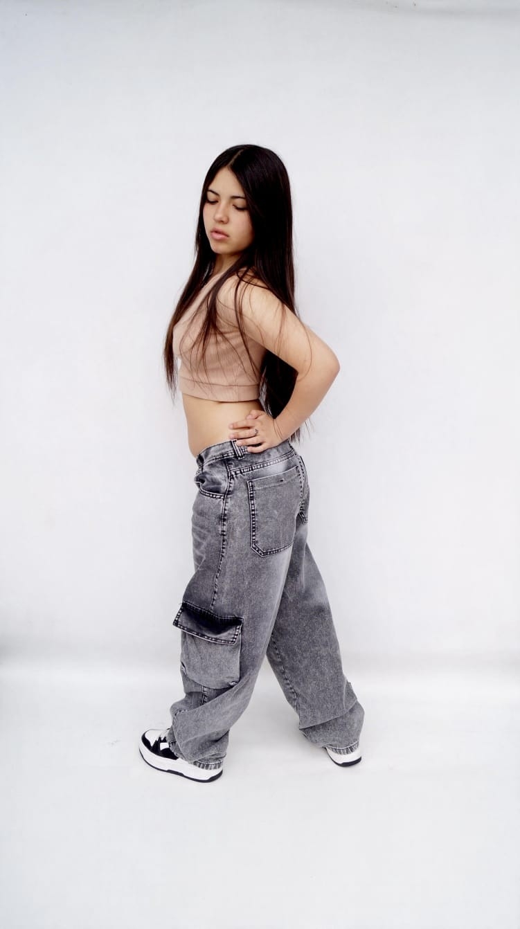 Baggy Gris Bigotes Teens - Imagen 3
