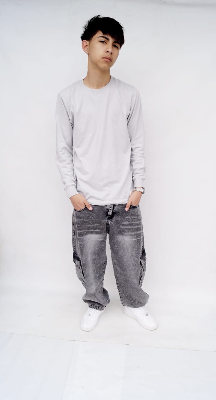 Baggy Gris Bigotes Teens - Imagen 6