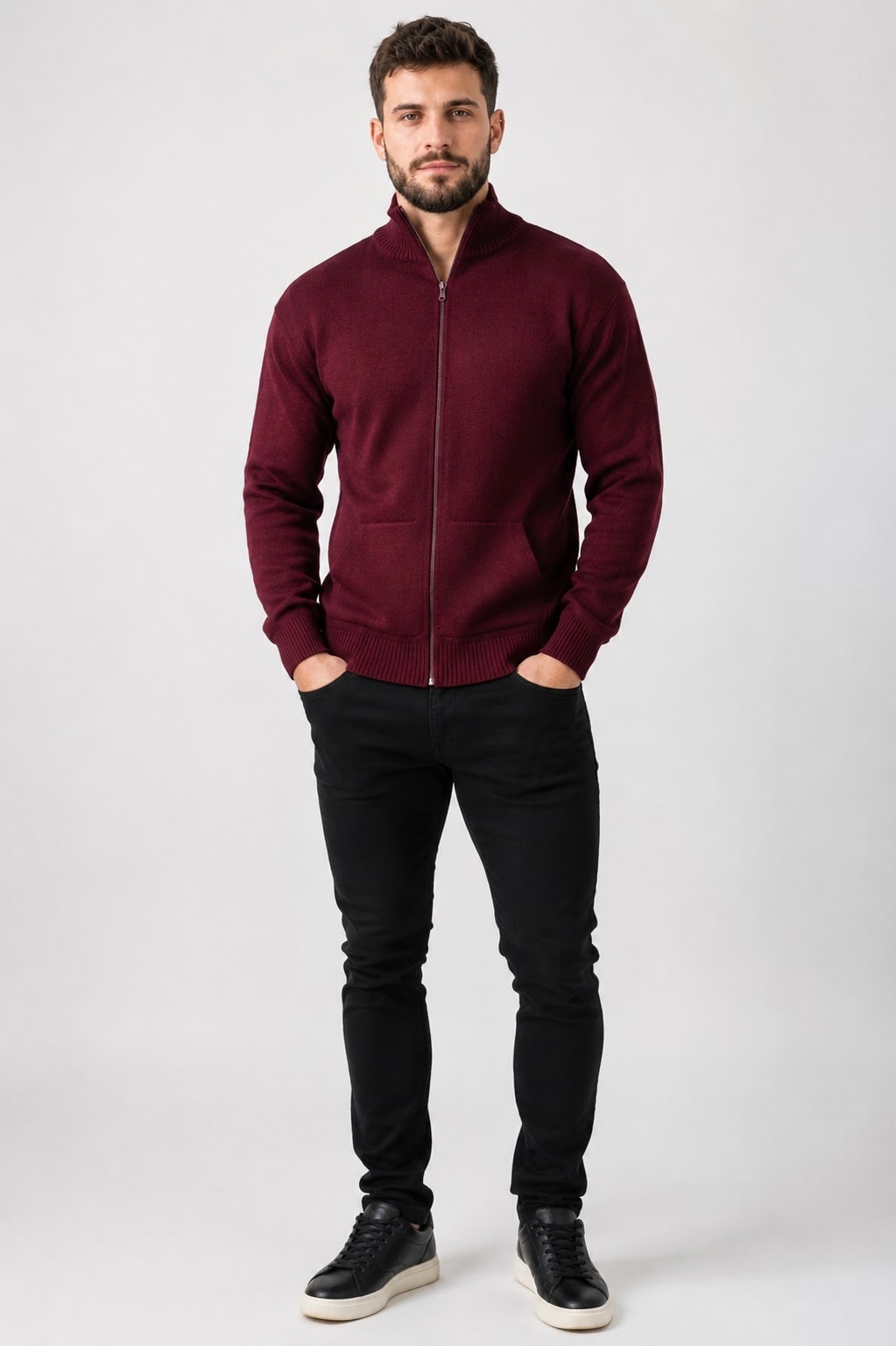 (art:cph1)campera de Hilo C/cierre Hombre - Imagen 3