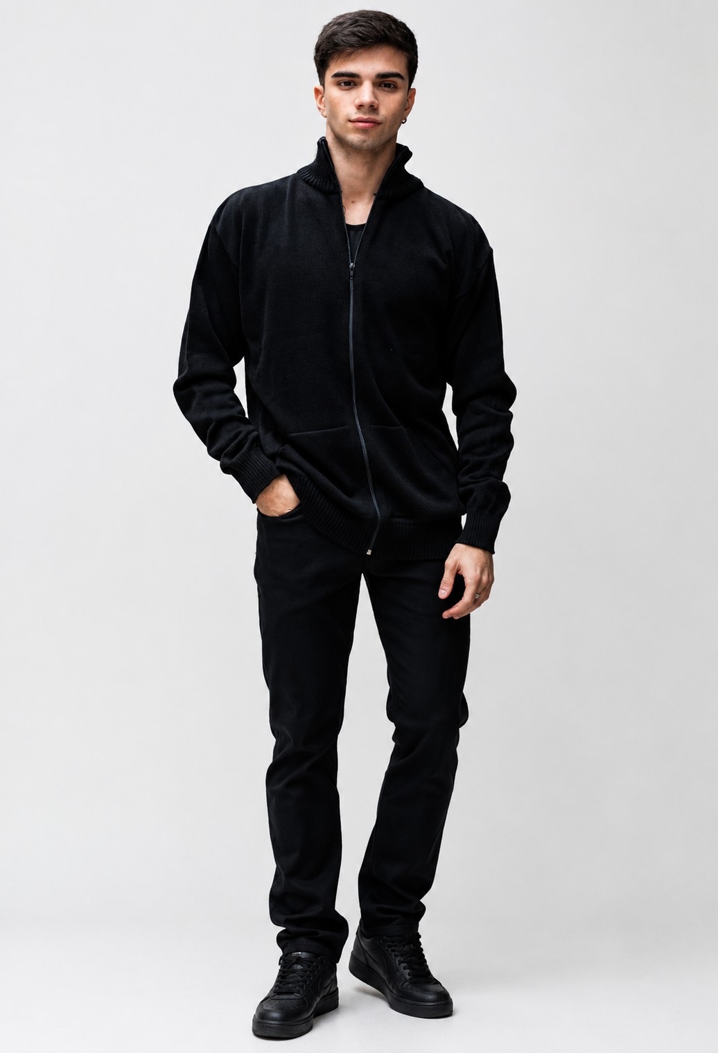 (art:cph1)campera de Hilo C/cierre Hombre - Imagen 4