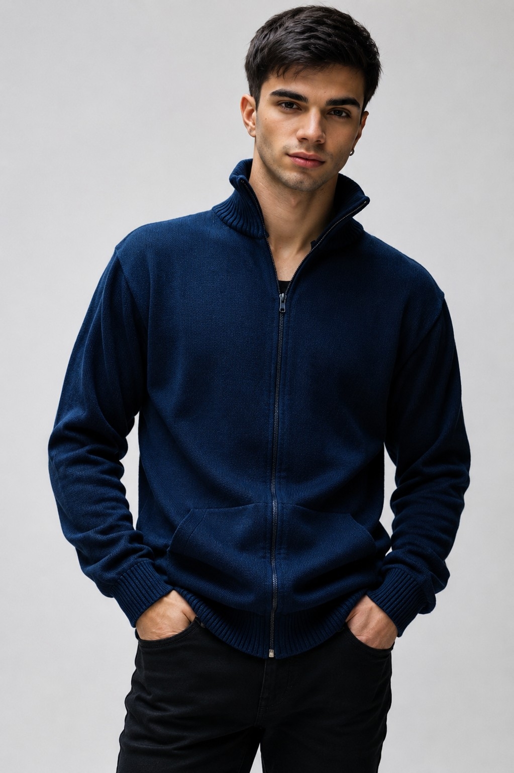 (art:cph1)campera de Hilo C/cierre Hombre - Imagen 5