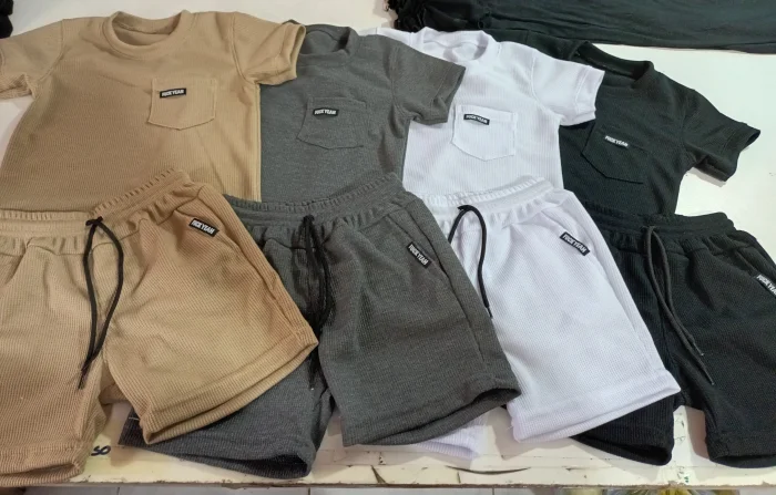 Remera y Short Conjunto Wafle Nene
