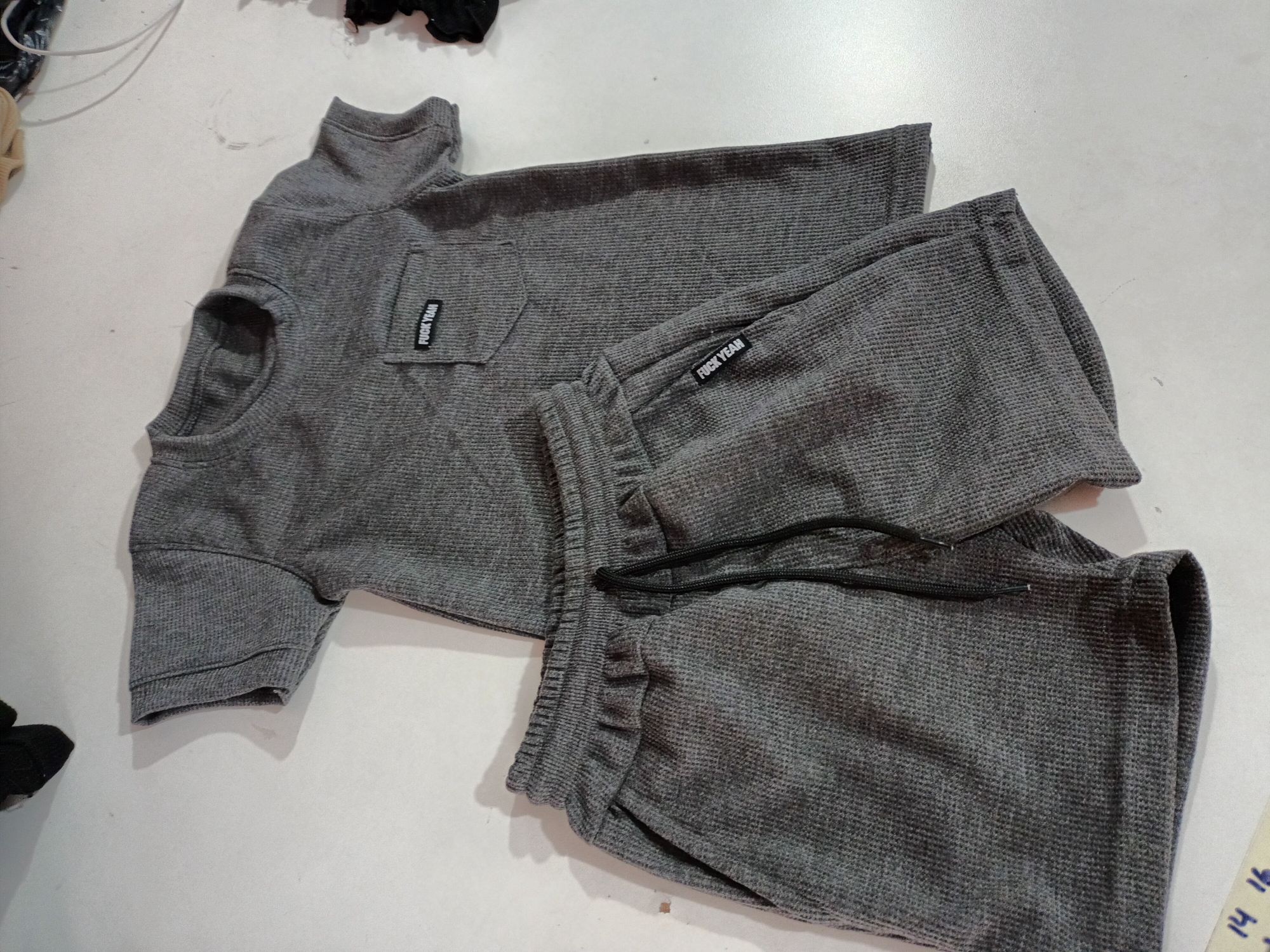 Remera y Short Conjunto Wafle Nene - Imagen 2