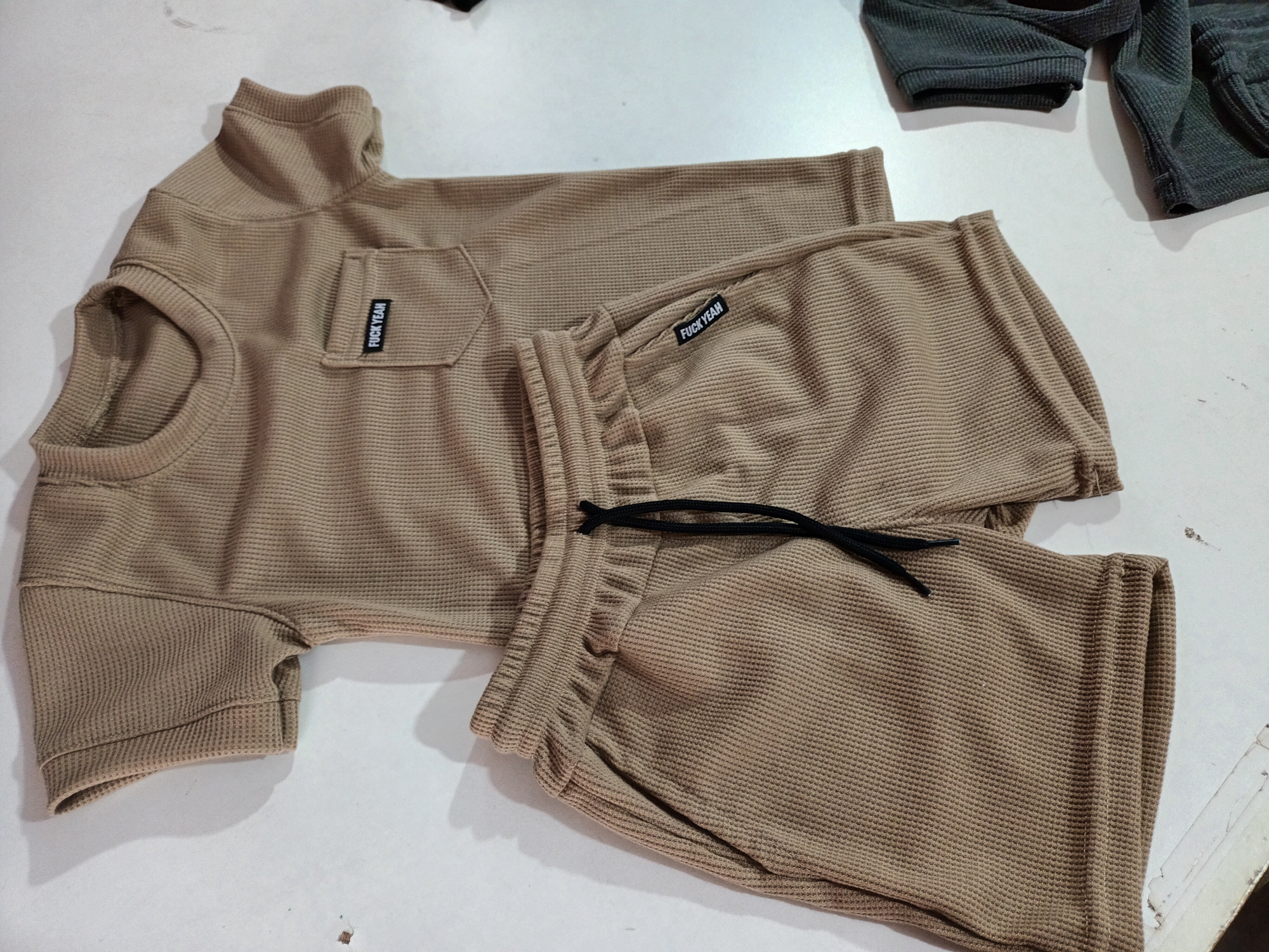 Remera y Short Conjunto Wafle Nene - Imagen 3
