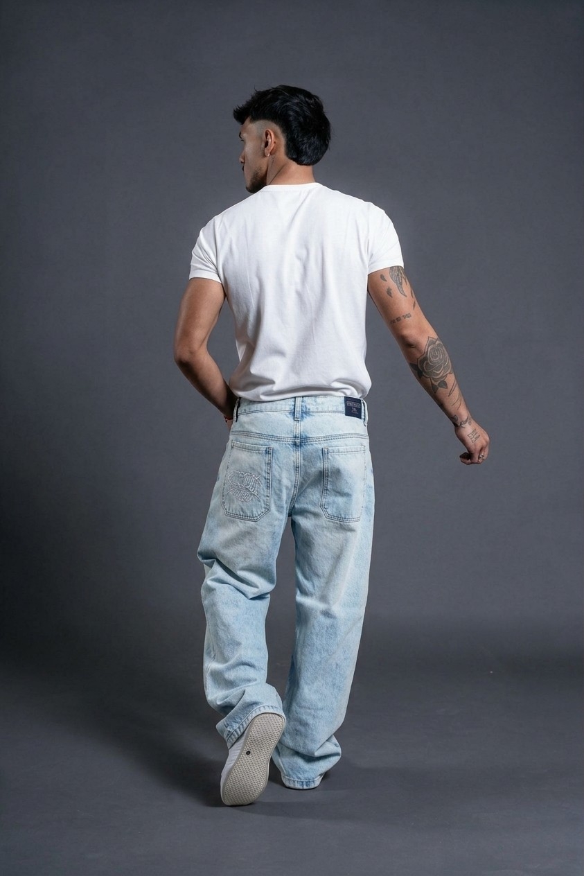 Pantalón Baggy Bordado Street y Red Aracnido - Imagen 3