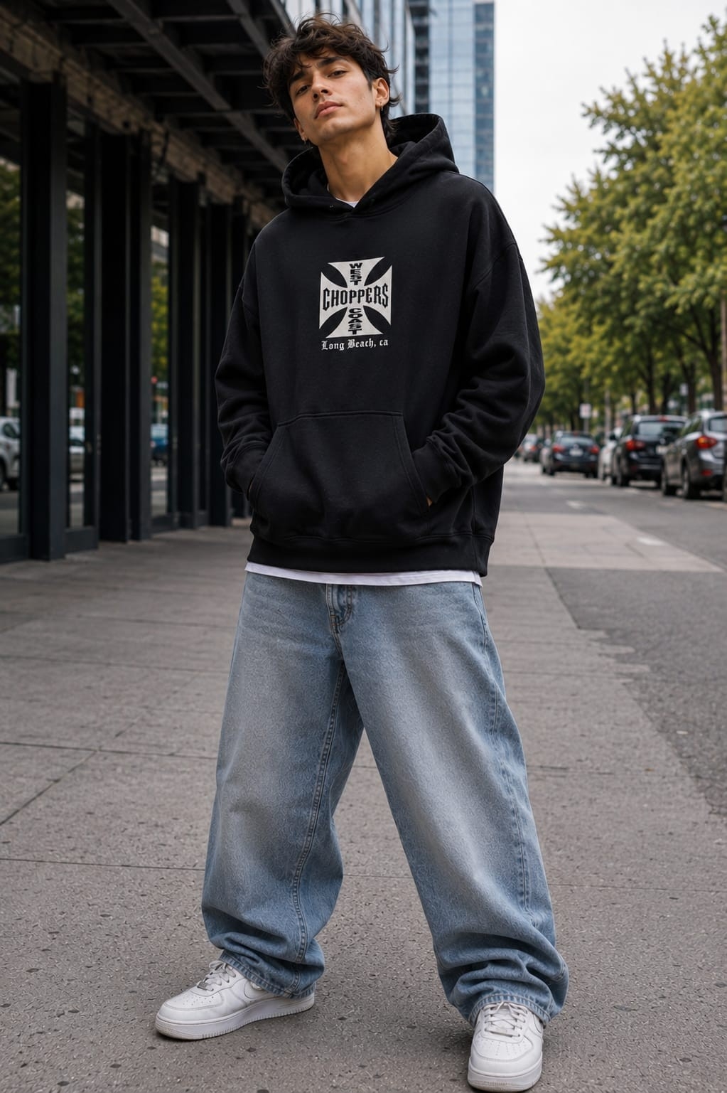 (art:bh03)buzo Oversize Frizado Hombre - Imagen 2