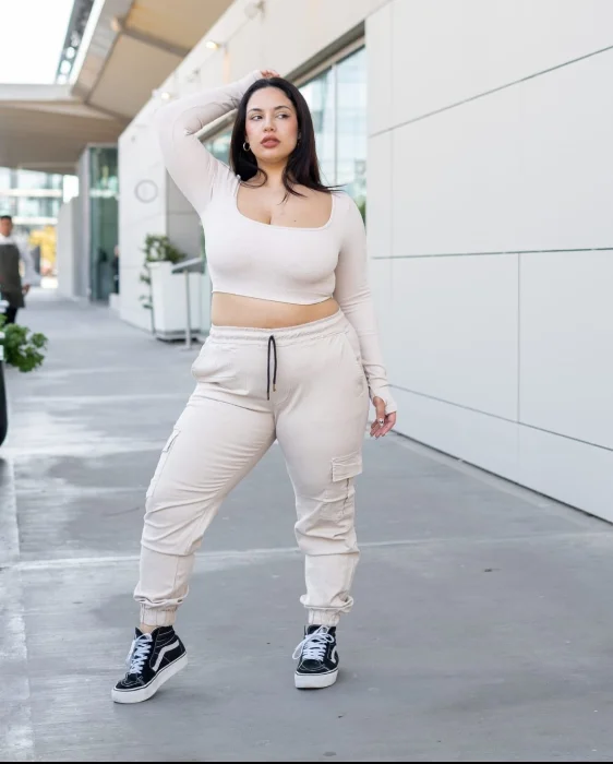 Jogger Cargo Gabardina Kaki