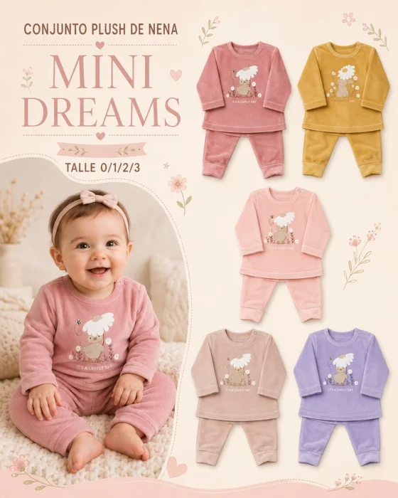 Conjunto Plush Nena Mini Dreams