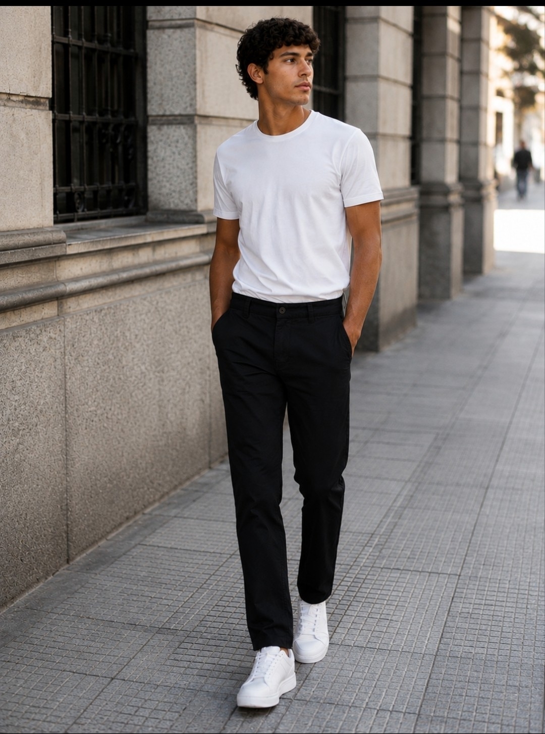 Pantalón Chino Gabardina Importado con Spandex - Imagen 4