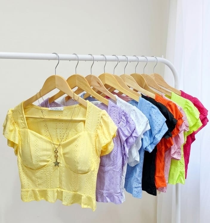 Musculosa Importada Brodery Volados - Imagen 2