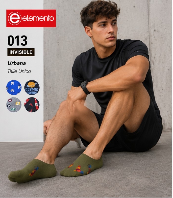 (art:013) Elemento Invisible Estampadas Hombre - Imagen 1