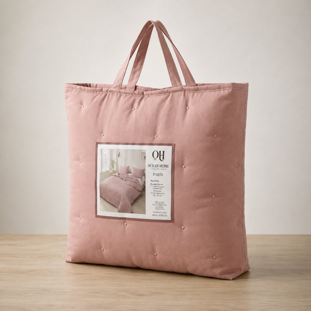 Cover Verano Paris King Rosa Doble Diseño | Cubrecama Matelaseado y Liviano + 2 Funda - 4(4).jpg