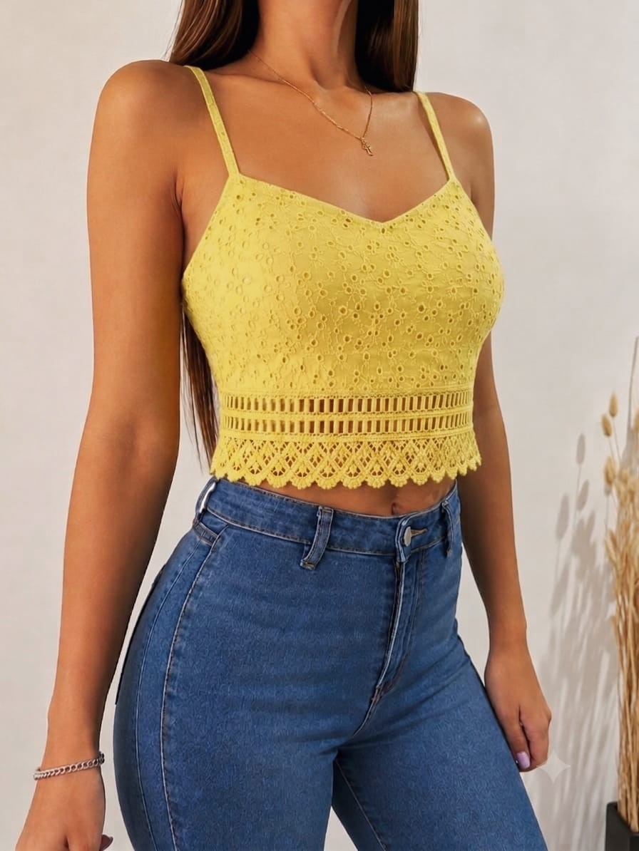 Musculosa Importada Bretel Brodery - Imagen 2
