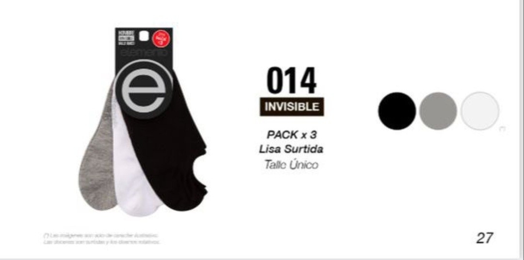 (art:014) Elemento Tripack X3 Invisible Lisas Hombre - Imagen 3