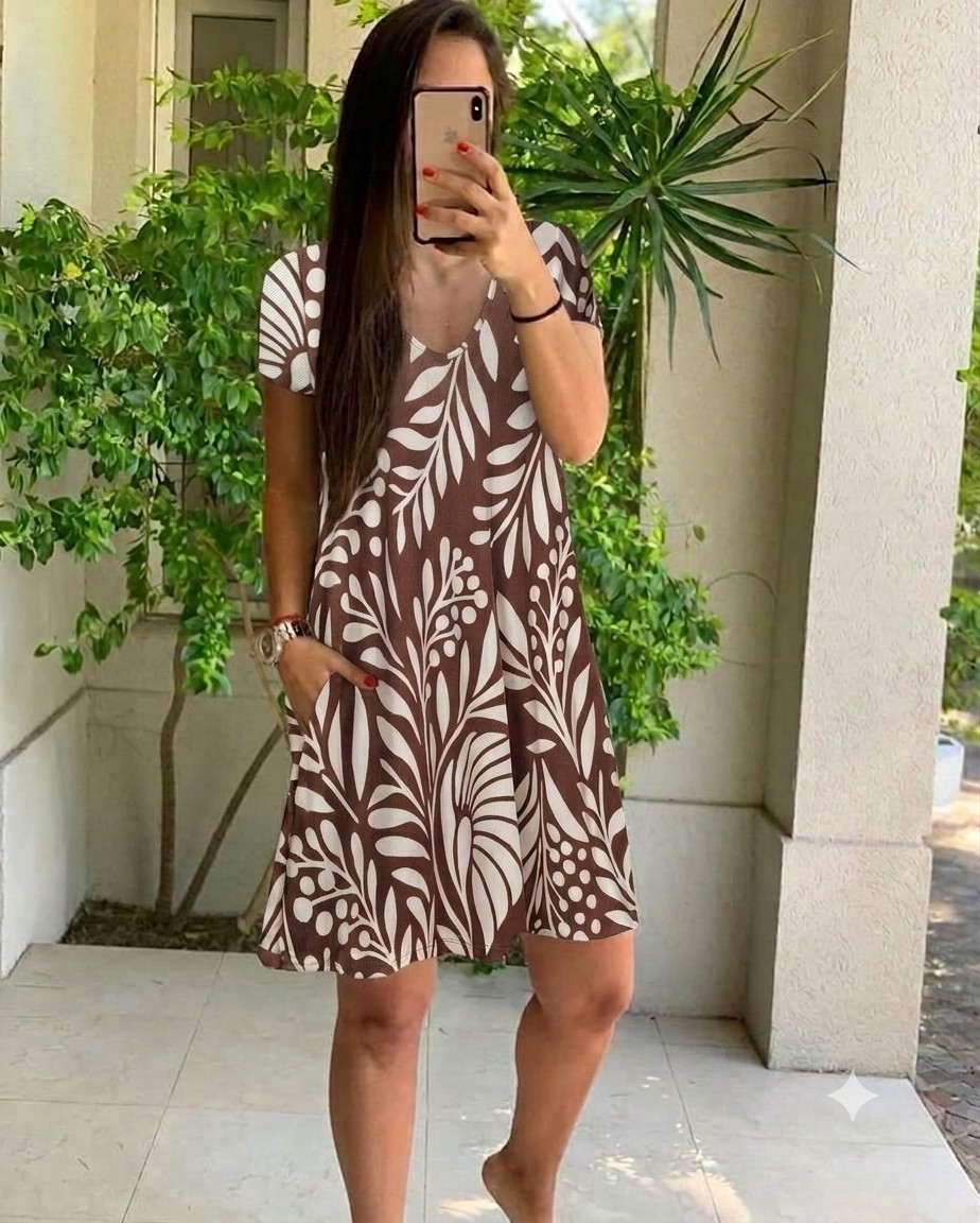Vestido Evase Morley Estampa - Imagen 6