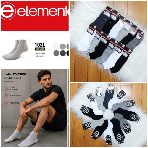 (art:102l) Element, Soquete Liso Hombre
