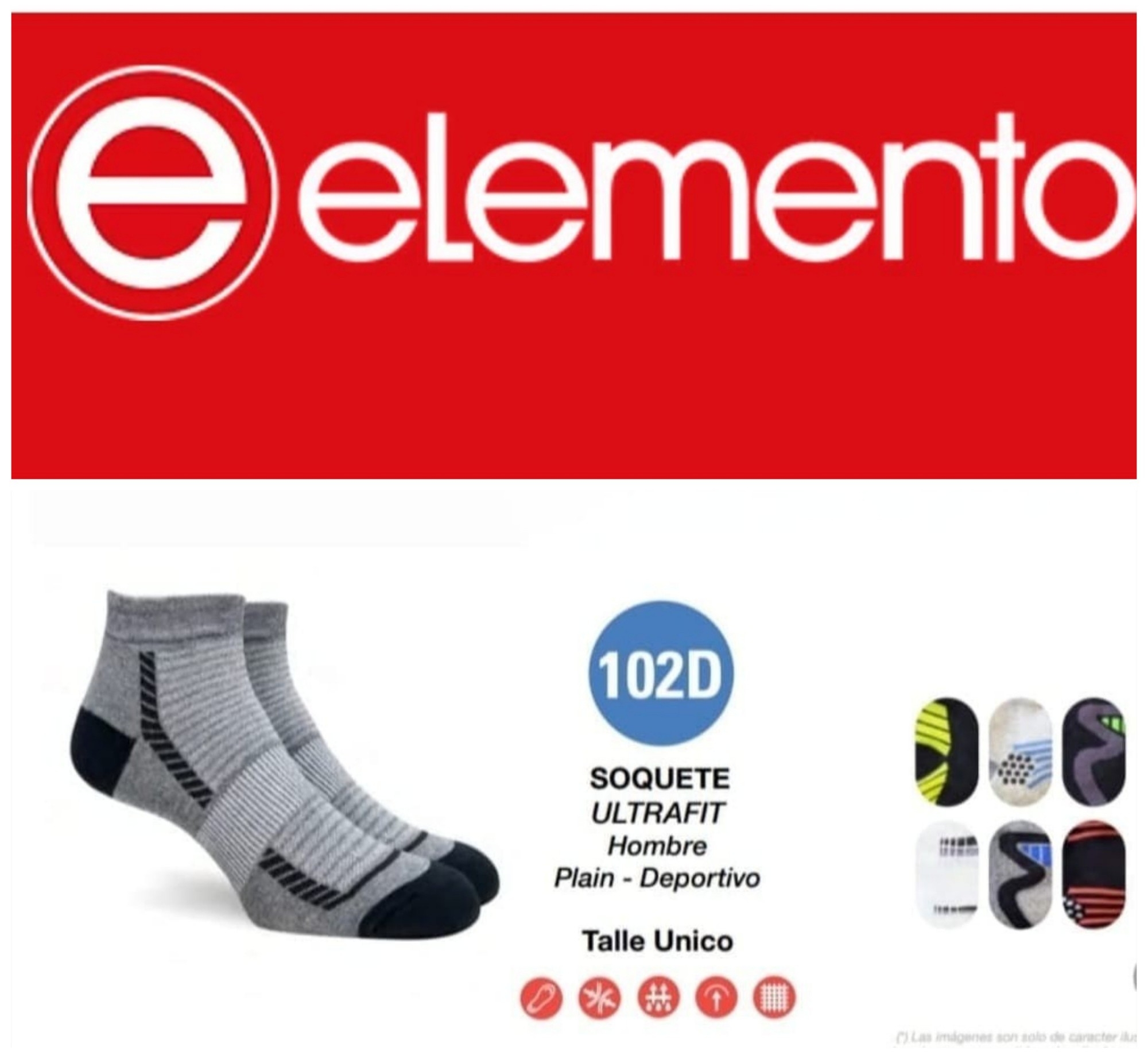 (art:102d) Element,zoquete Deportivo Hombre - Imagen 1