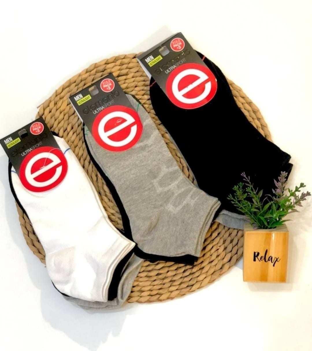 (art:513.3) Elemento Tripack X3 Soquete Algodón Hombre - Imagen 3