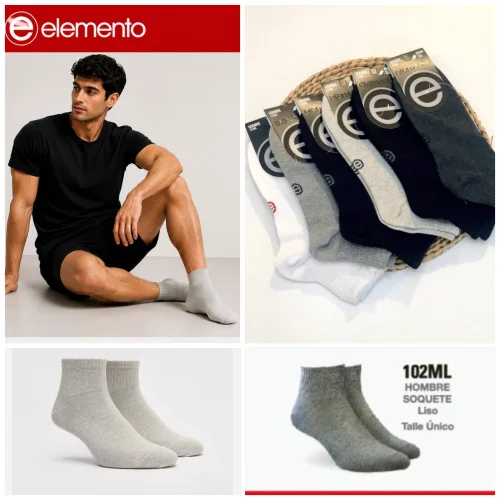 (art:121ml) Element, Soquete Liso Hombre