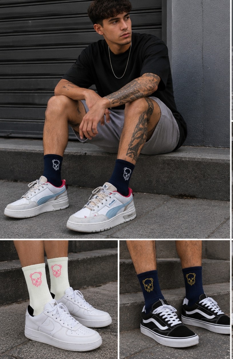 (art:mu2) Medias 1/3 Caña Unisex - Imagen 3