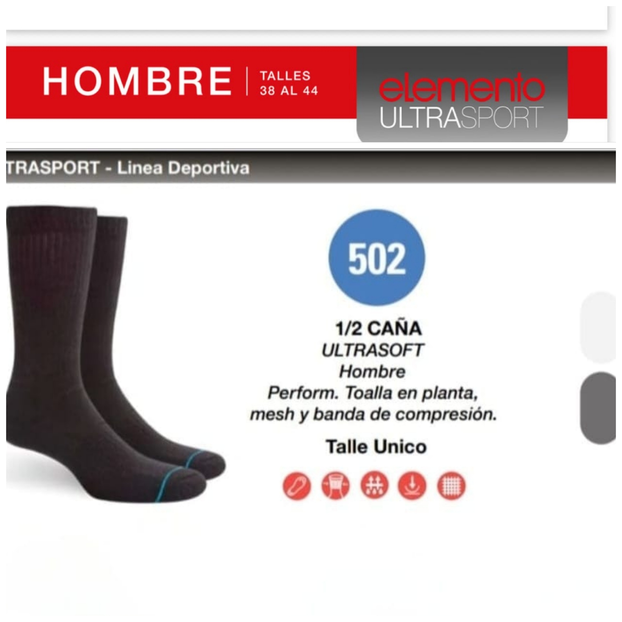 (art:502)elemento,1/2 Caña Toalla Hombre - Imagen 2