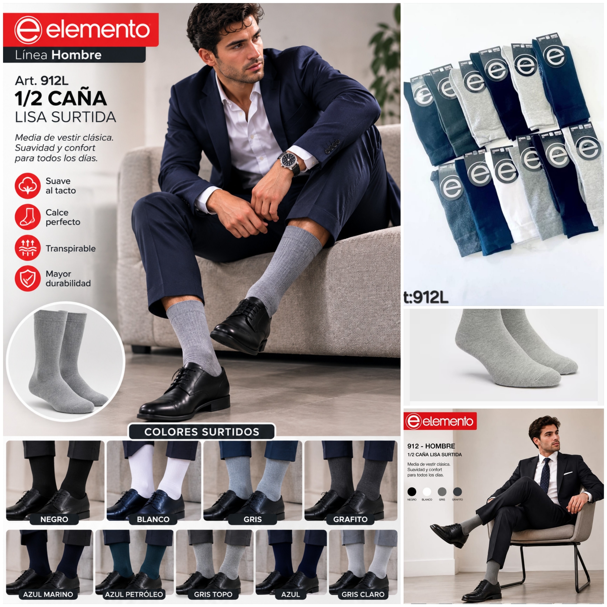 (art:912) Elemento 1/2 Caña Hombre Lisa - Imagen 6